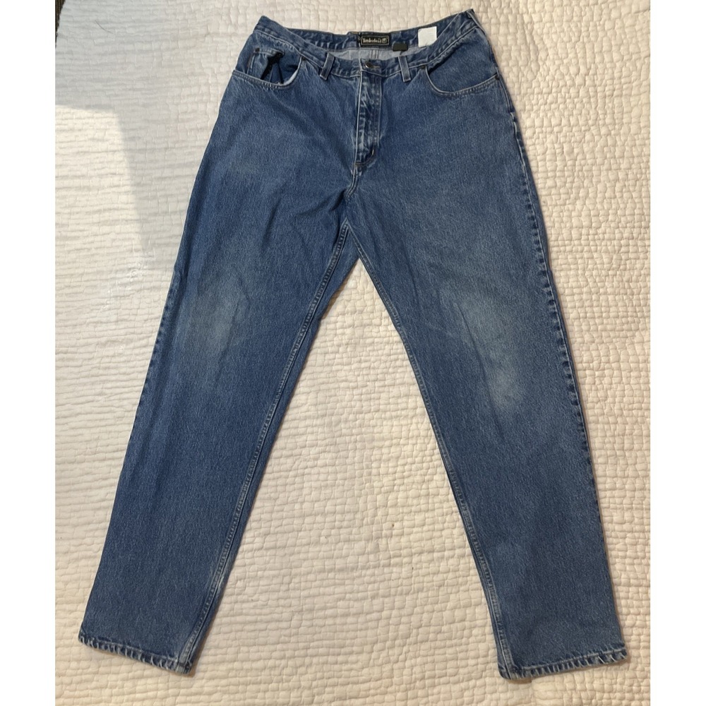 Vintage 90s Timberland Medium Wash Jeans Authentic Men's Size 35 X 32